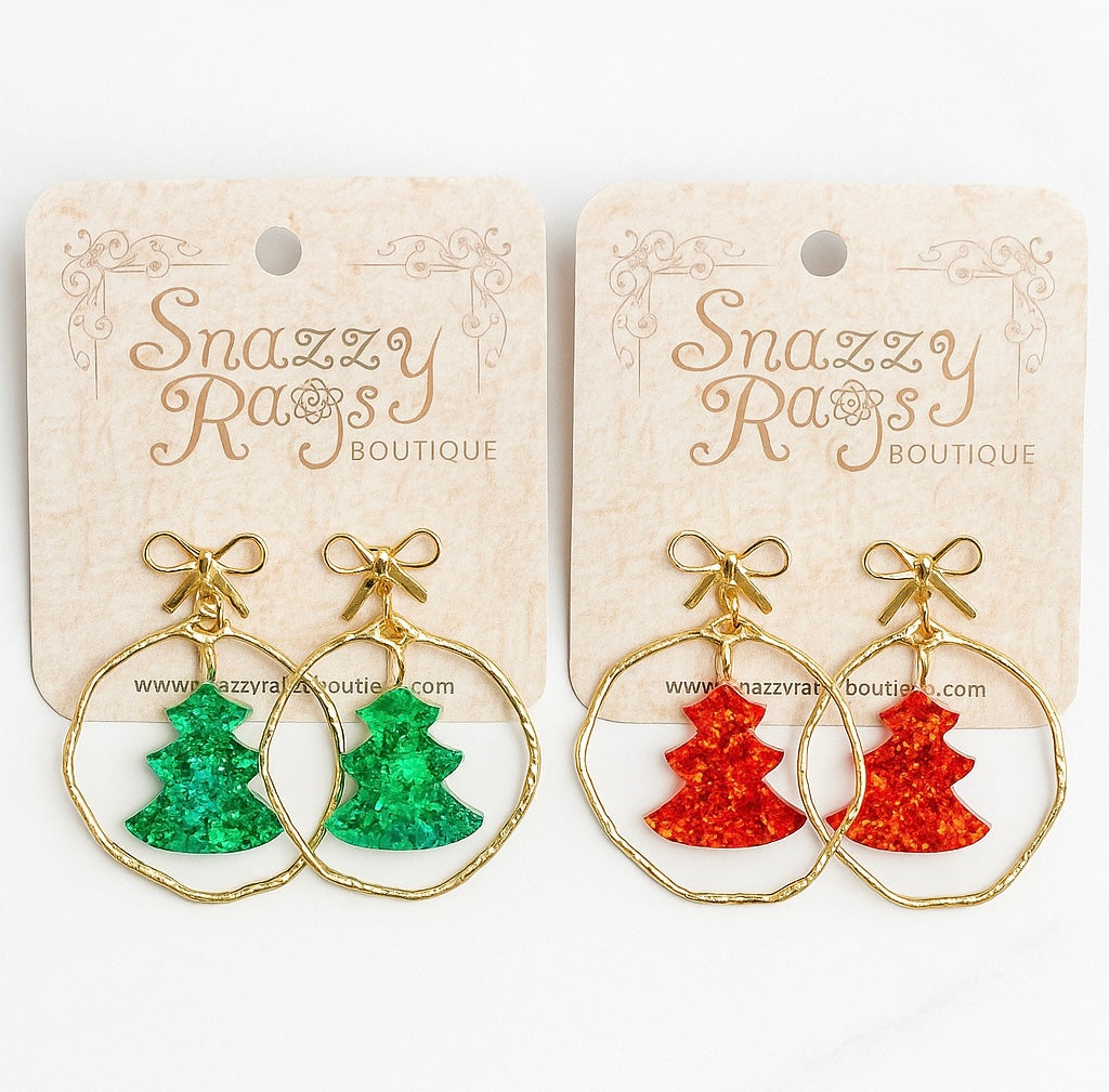 Merry & Bright Tree Earrings