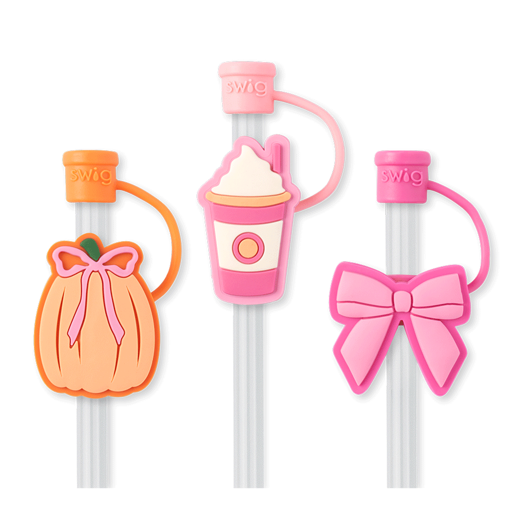 Swig Life Straw Toppers-Pumpkin and Bows
