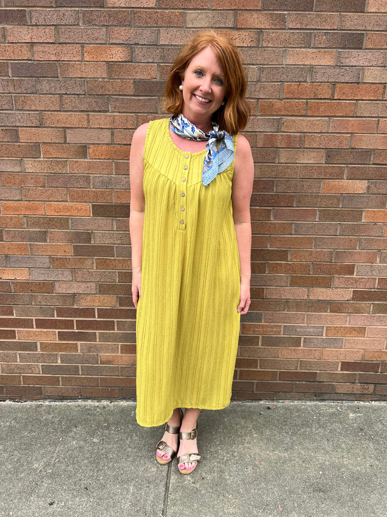 Golden Midi Dress
