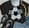 Soccer sequin patch tshirt