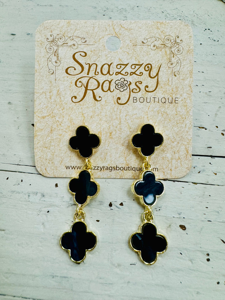 Quatrefoil Drop Earrings