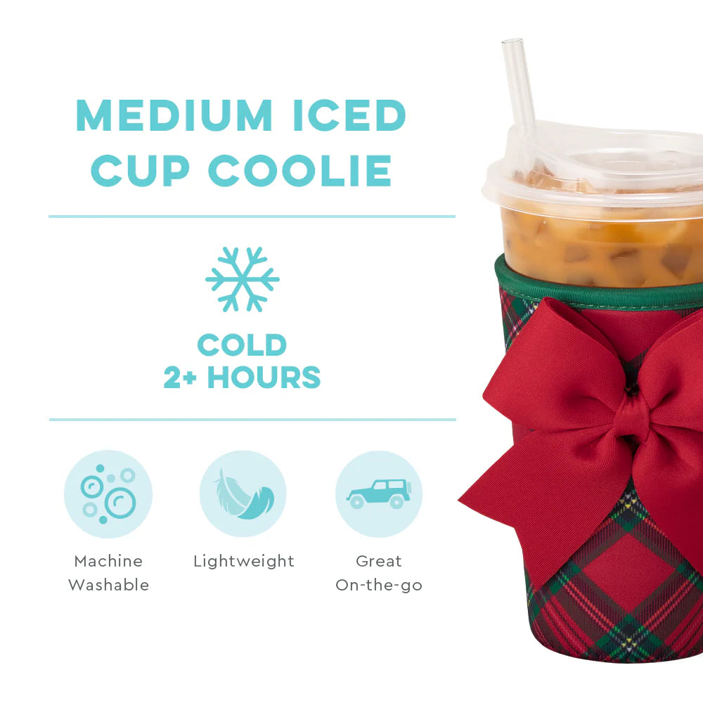 Swig Life Medium Cup Coolie-Christmas Plaid