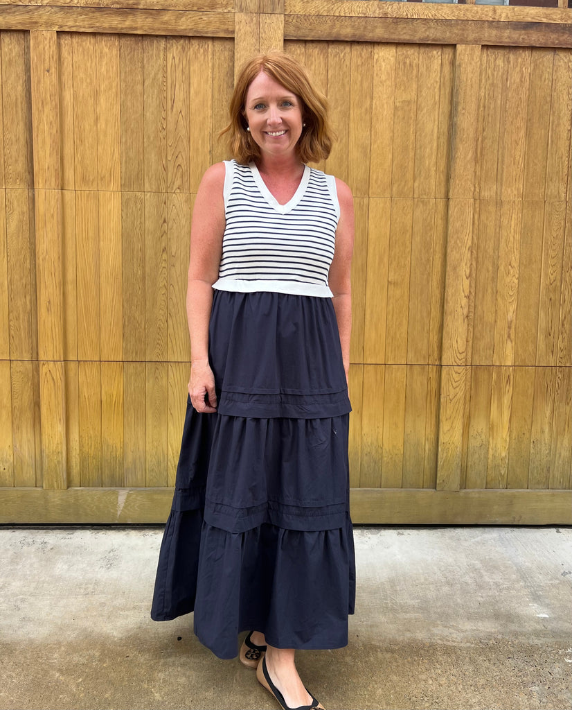Nautical Maxi Dress