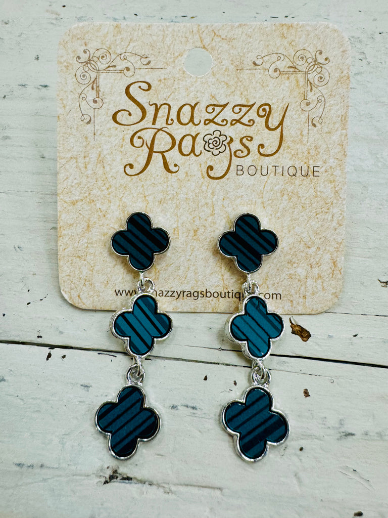 Quatrefoil Drop Earrings