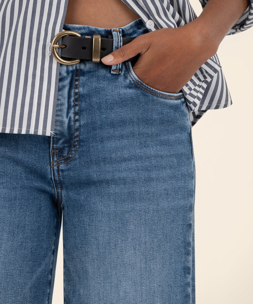 Kut Meg High Rise Wide Leg Denim