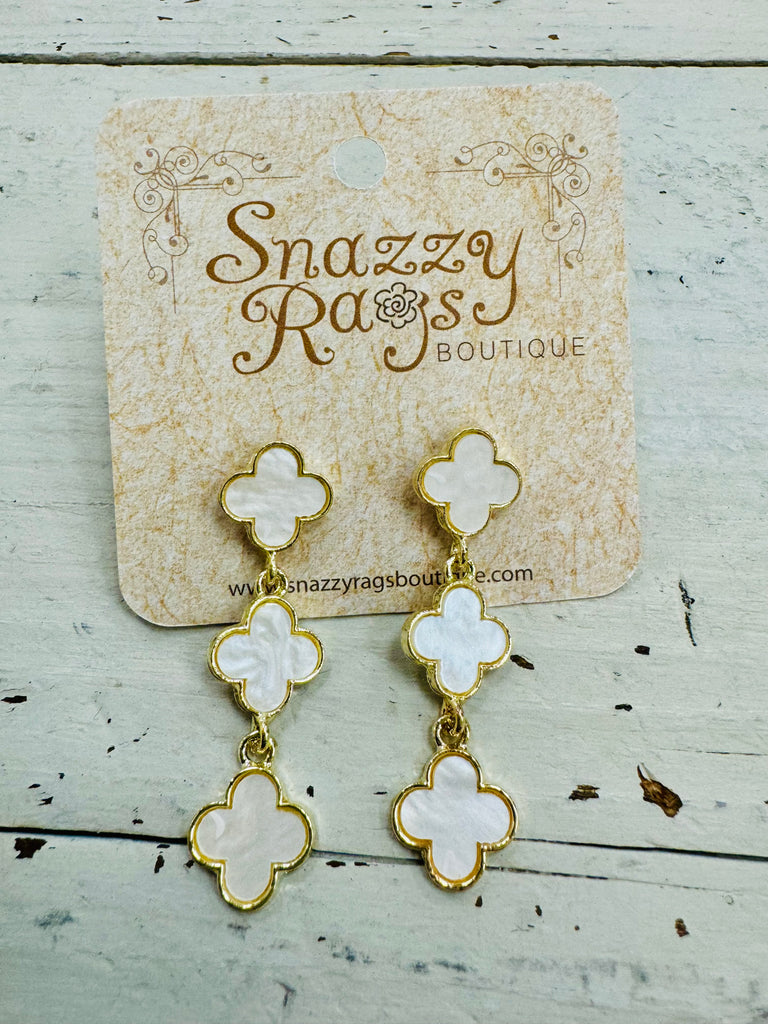 Quatrefoil Drop Earrings