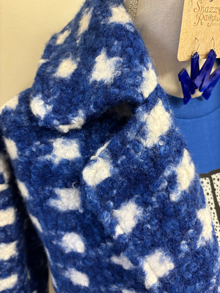 Check Print Boulce Peacoat