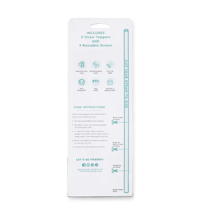 Swig Life Straw Toppers-Pumpkin and Bows