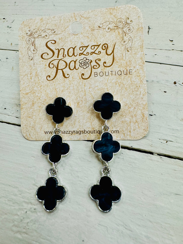 Quatrefoil Drop Earrings