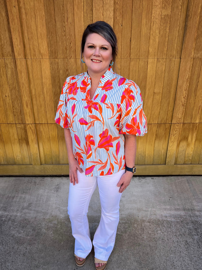 White Pull On Flare Pants