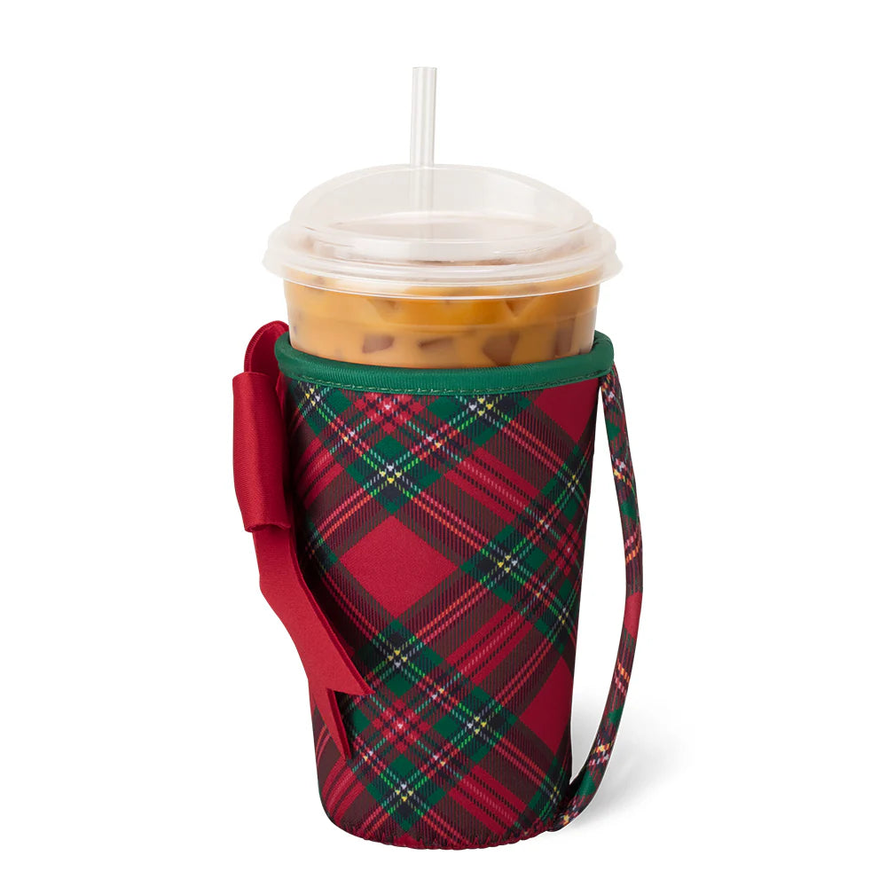 Swig Life Medium Cup Coolie-Christmas Plaid