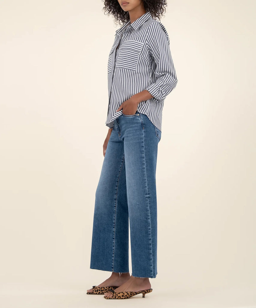 Kut Meg High Rise Wide Leg Denim