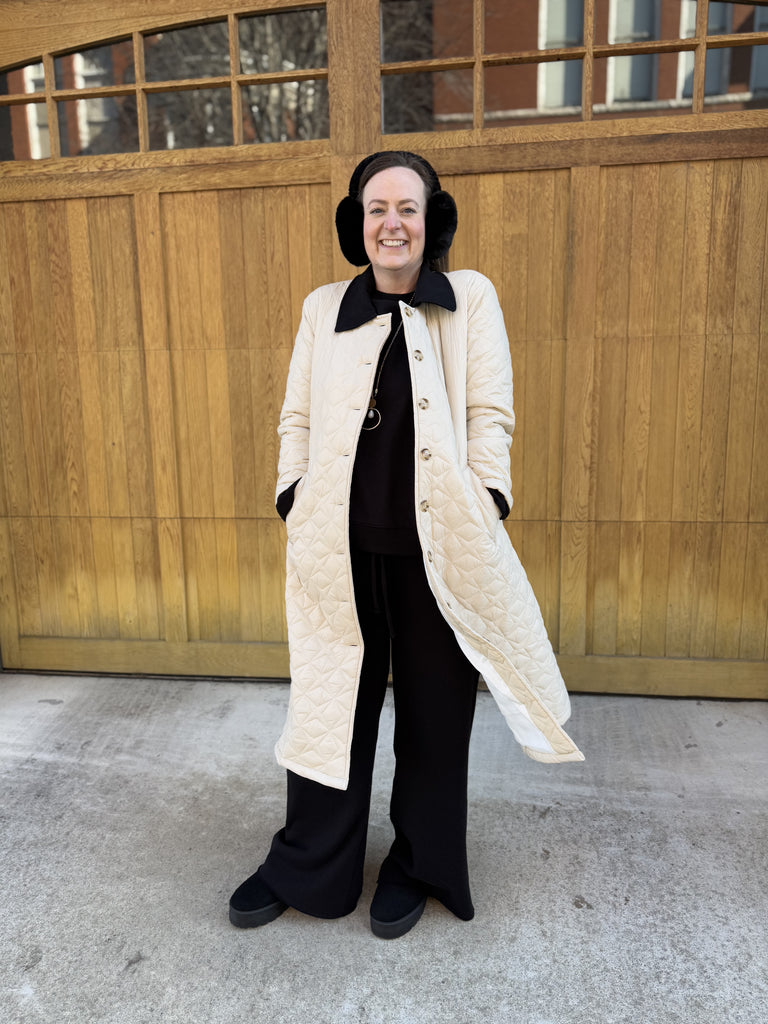 Quilted Full Length Coat