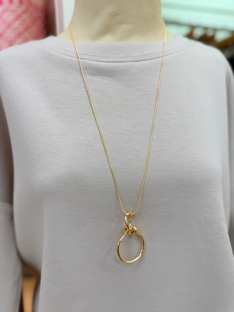 Knotted Long Necklace