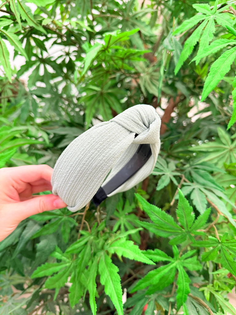 Solid Colored Linen Knotted Headbands