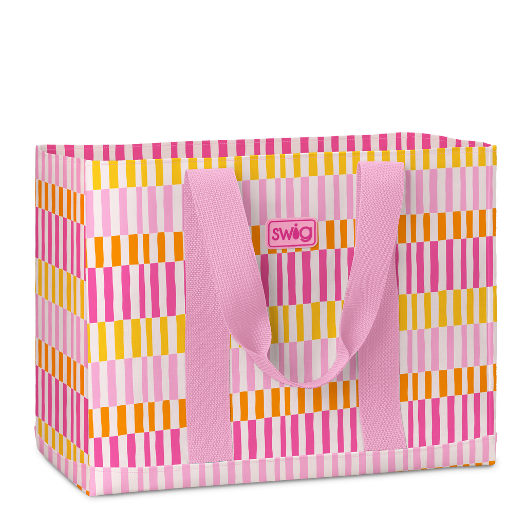Swig Jumbo Tote Bag- Sherbet Stripe