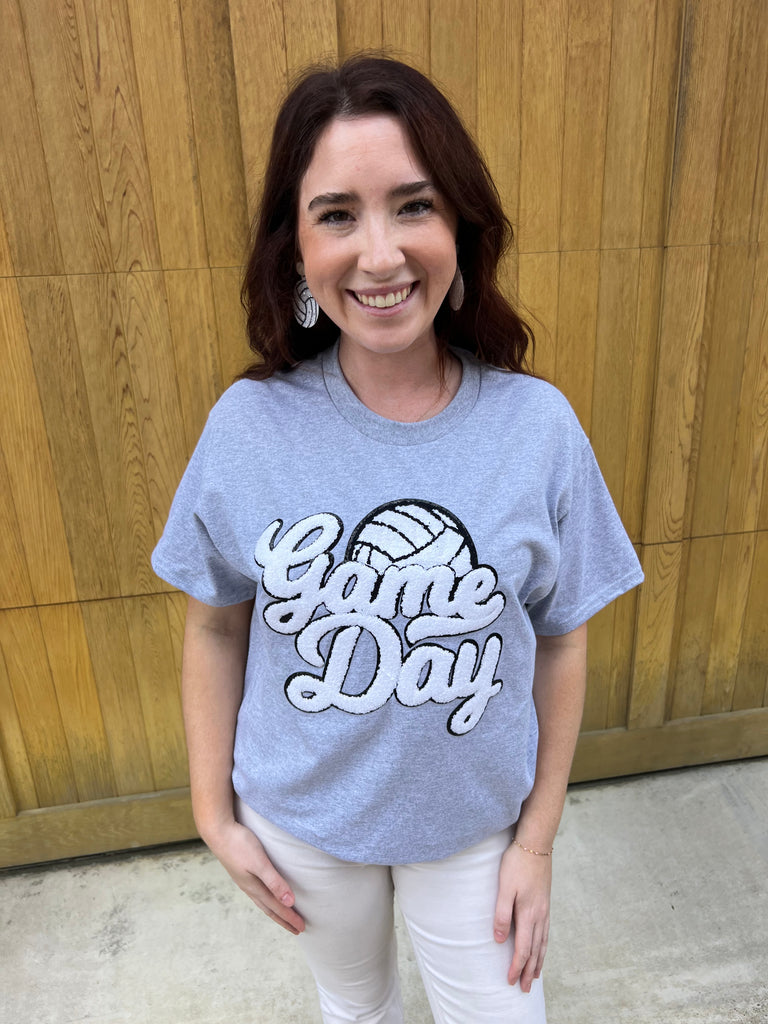 Game Day Volleyball Patch Tee