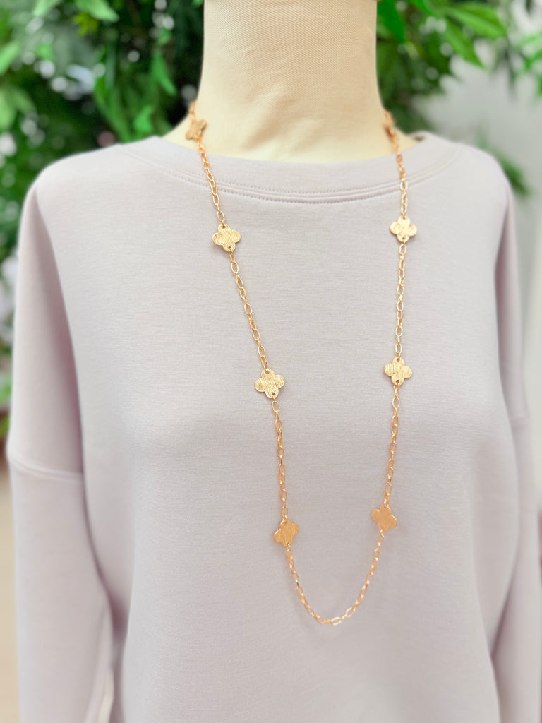 Long Quatrefoil Necklace