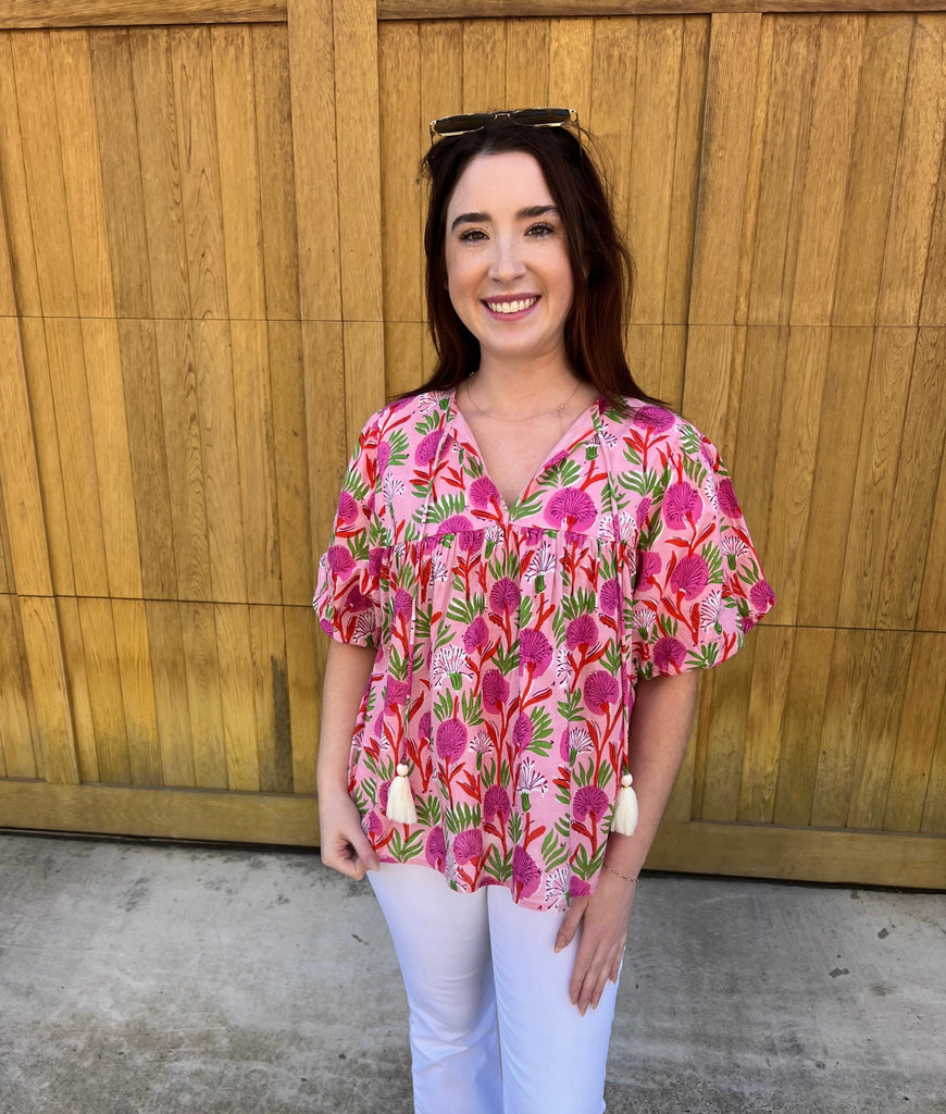Linden Floral Top