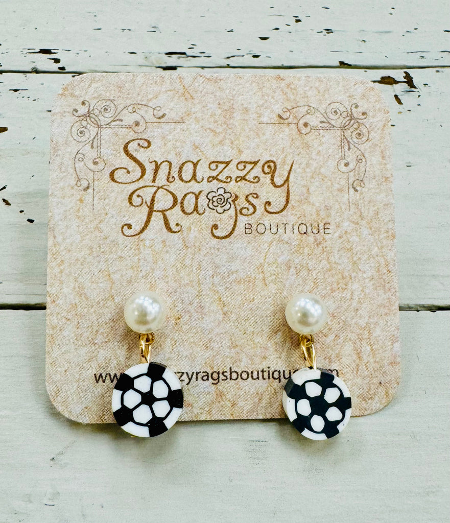 Sports Pearl Dangle Earring