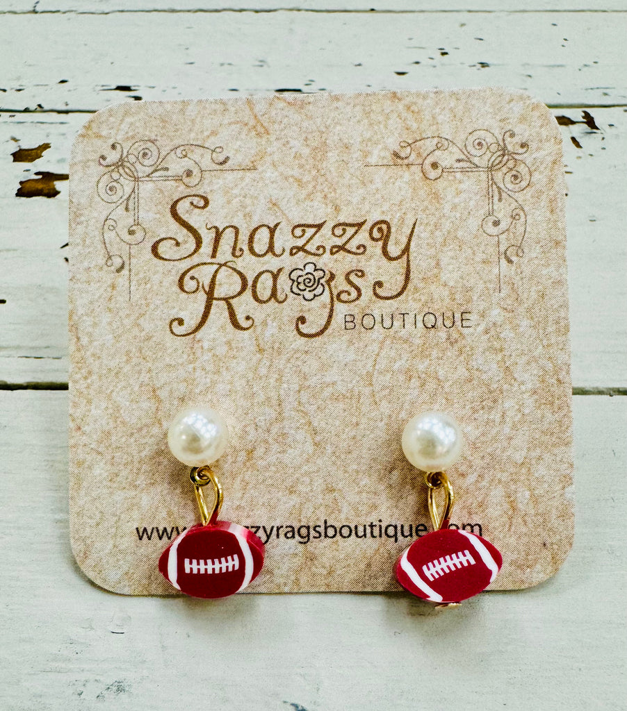 Sports Pearl Dangle Earring