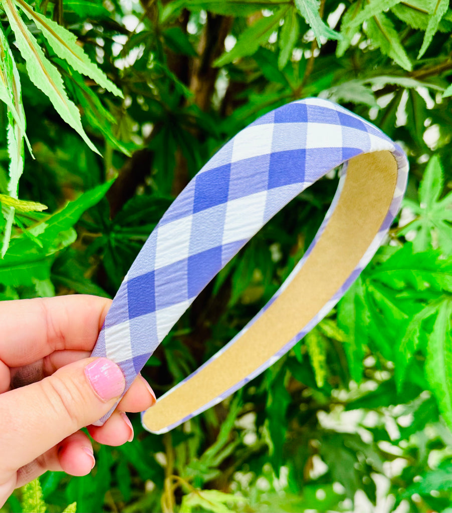 Gingham Printed Headband