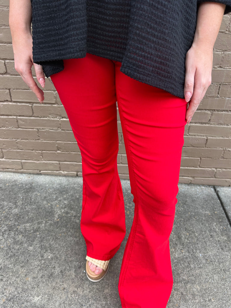 Red HypeStretch High-Rise Flare Pant