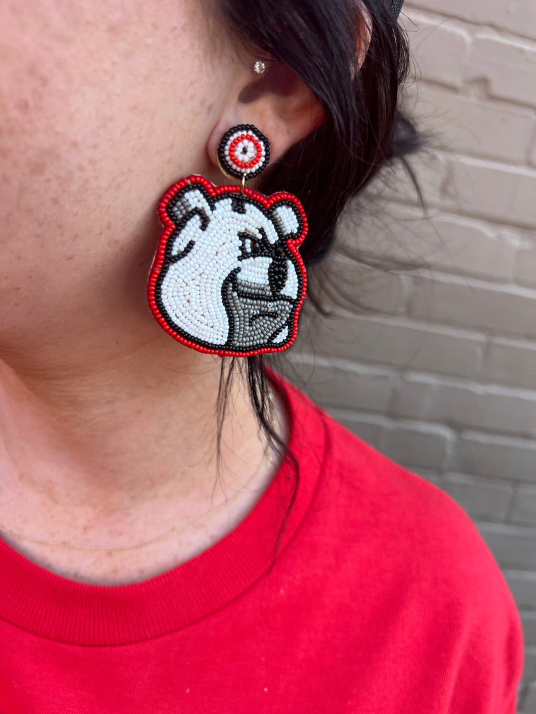 Bulldog Statement Earrings
