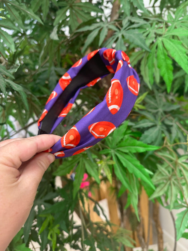 Football Knotted Headband