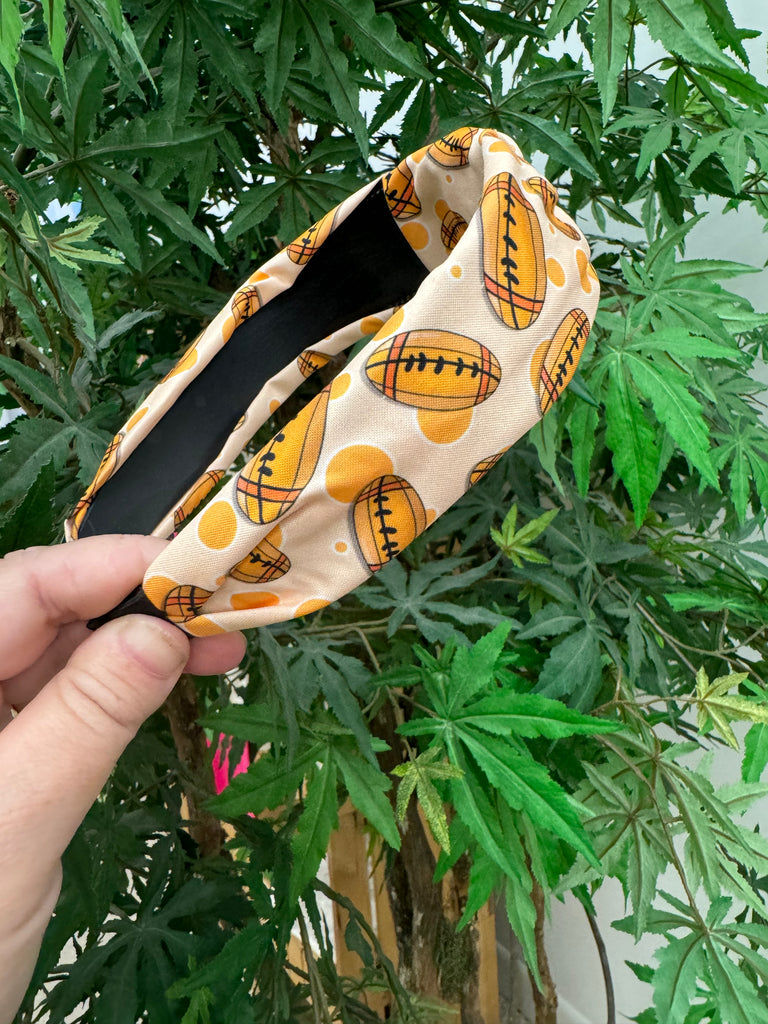 Football Knotted Headband