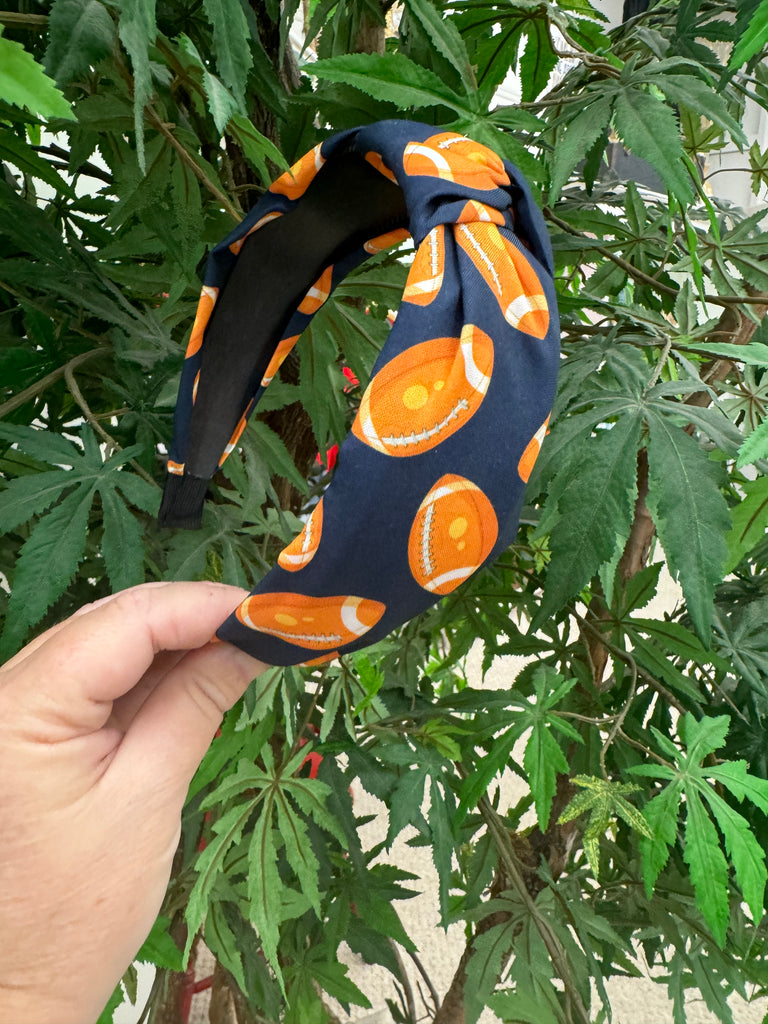 Football Knotted Headband