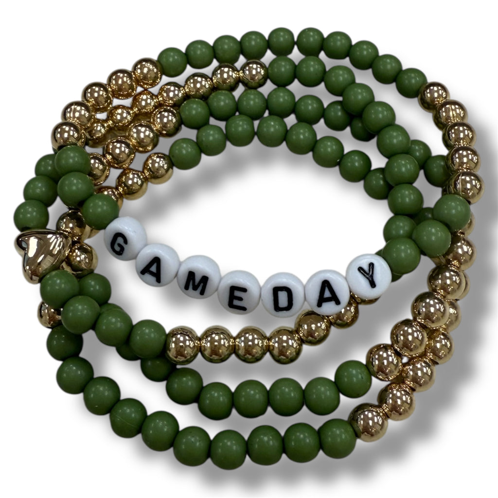 “Game Day” Beaded Bracelets