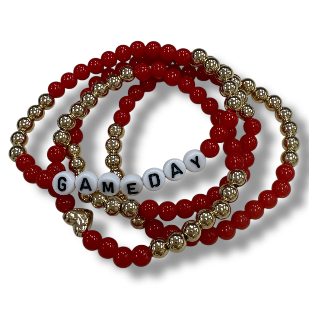 “Game Day” Beaded Bracelets