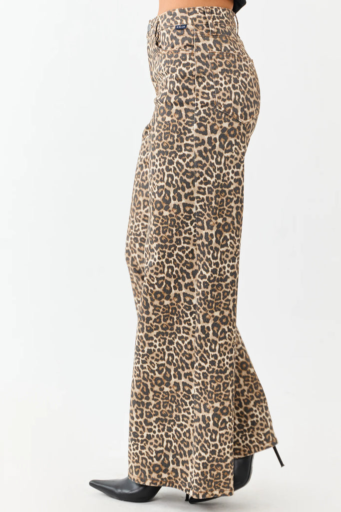 Cheetah Wide Leg Pants