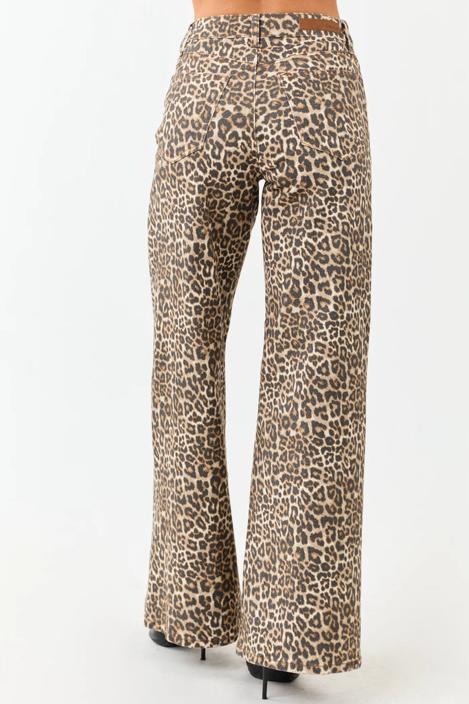 Cheetah Wide Leg Pants