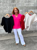V Neck Boyfriend Top