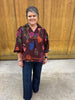 Brown Fall Floral Top