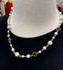 Quatrefoil and Pearl Necklace