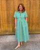 Collared Green Gingham Dress