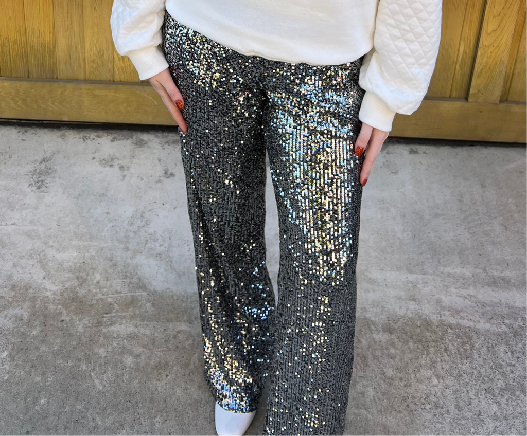 Sequin Pull On Pants