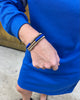 Royal and Gold Stacked Bracelet Set