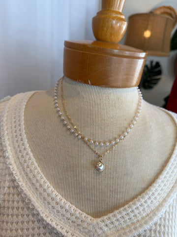 Teardrop Pearl Earrings