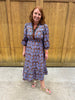 Fall Floral Midi Dress