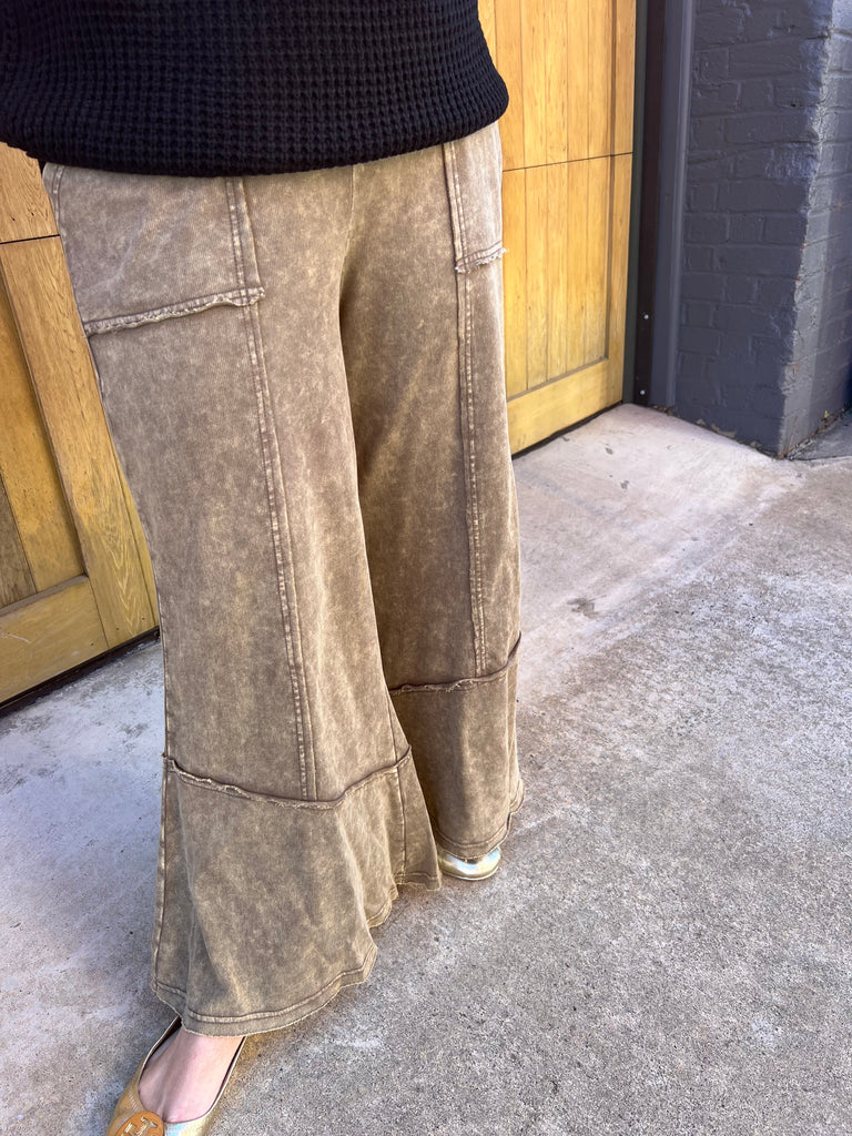 Acid Wash Cargo Lounge Pant
