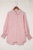 Striped Button Front Shirt
