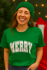 Merry Varsity Tee