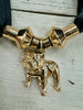 Bulldog Silk Scarf Necklace