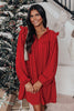 Holiday Red Ruffle Dress
