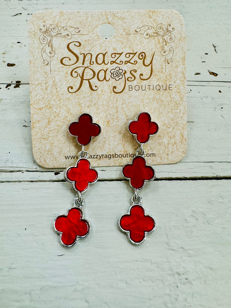 Quatrefoil Drop Earrings