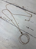 Triple Circle Gold Long Necklace